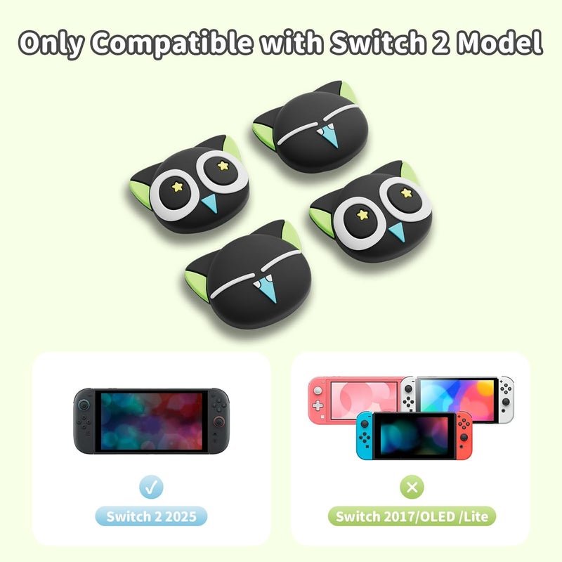 GEEKSHARE Thumb Grip Caps Compatible with Switch 2, Silicone Thumb Grip Caps for Switch 2025, 4pcs - The HEI Series - Image 2